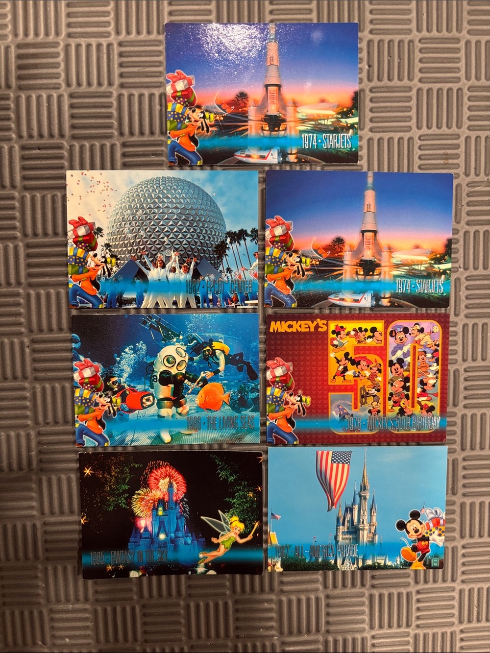 Disney Retro Park Trading Card Art